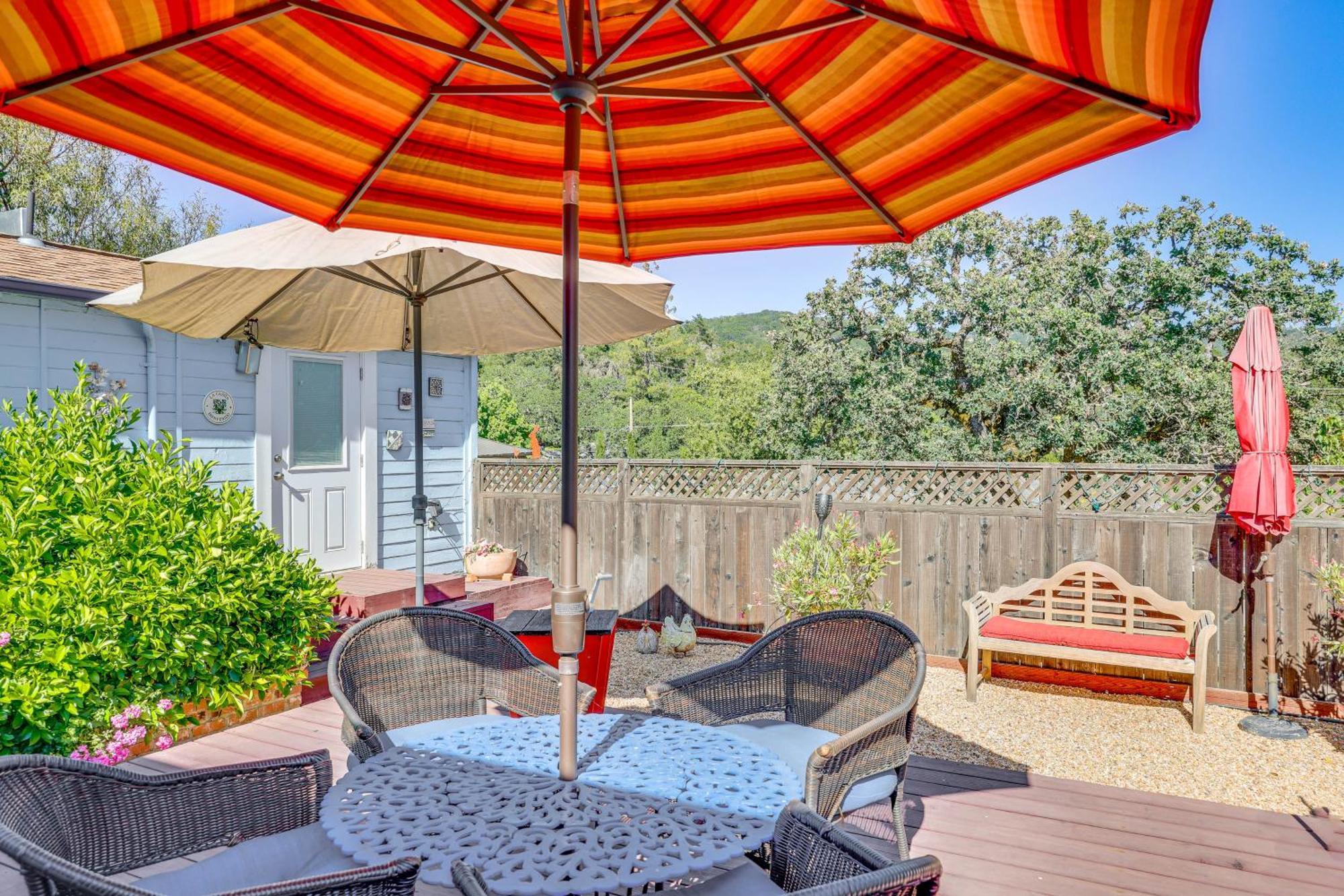 Romantic Casita With Garden And Deck 2 Miles To Plaza! Sonoma Dış mekan fotoğraf