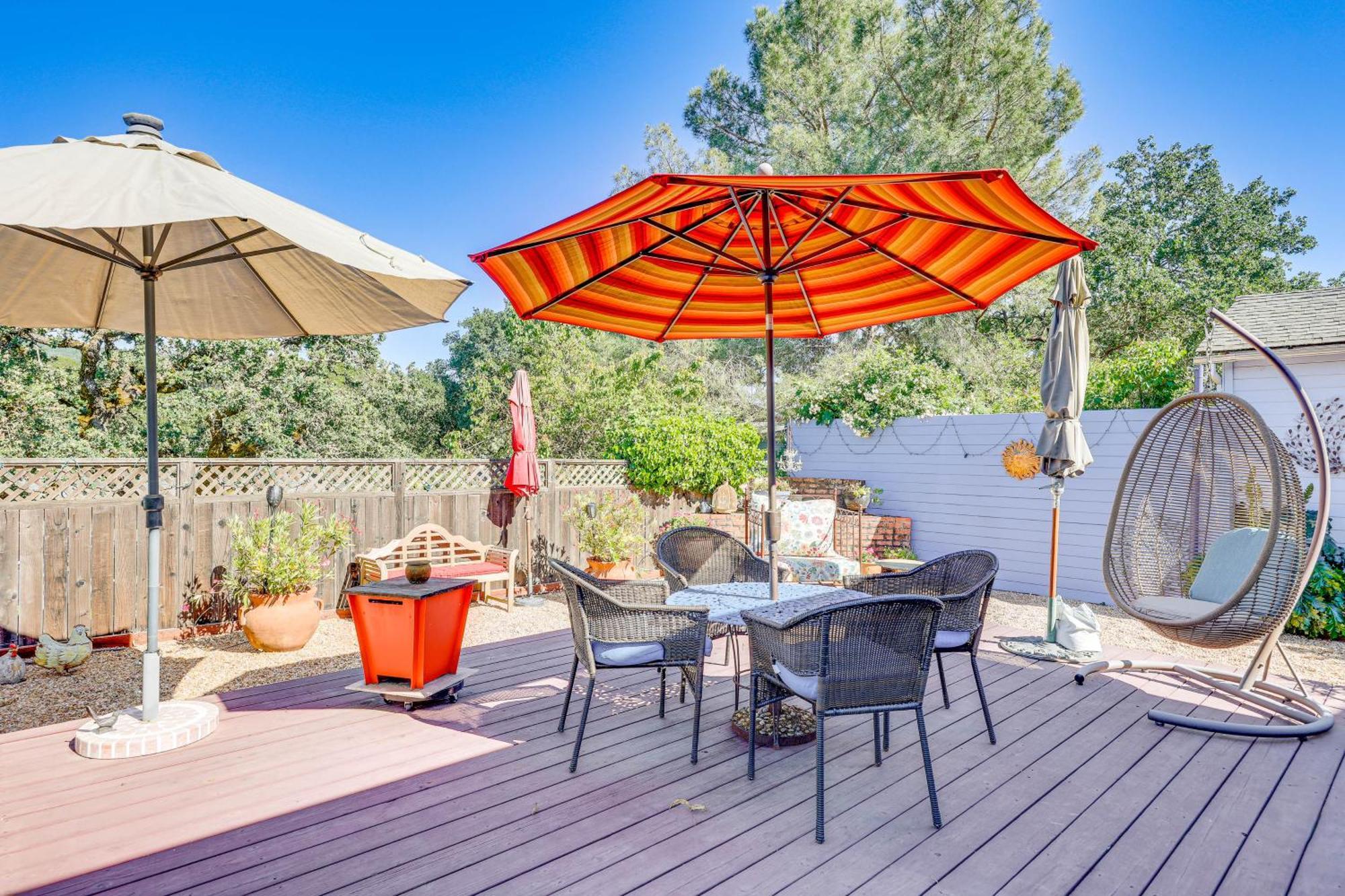 Romantic Casita With Garden And Deck 2 Miles To Plaza! Sonoma Dış mekan fotoğraf