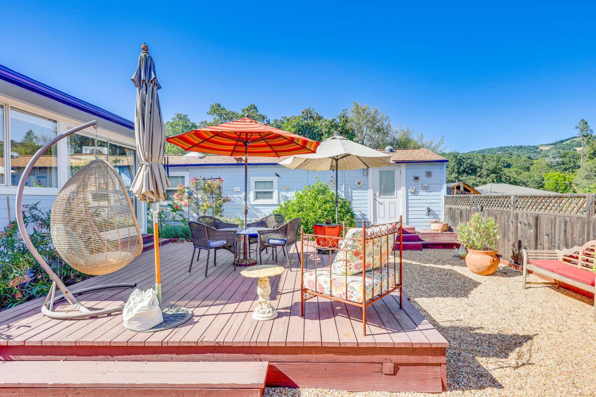 Romantic Casita With Garden And Deck 2 Miles To Plaza! Sonoma Dış mekan fotoğraf