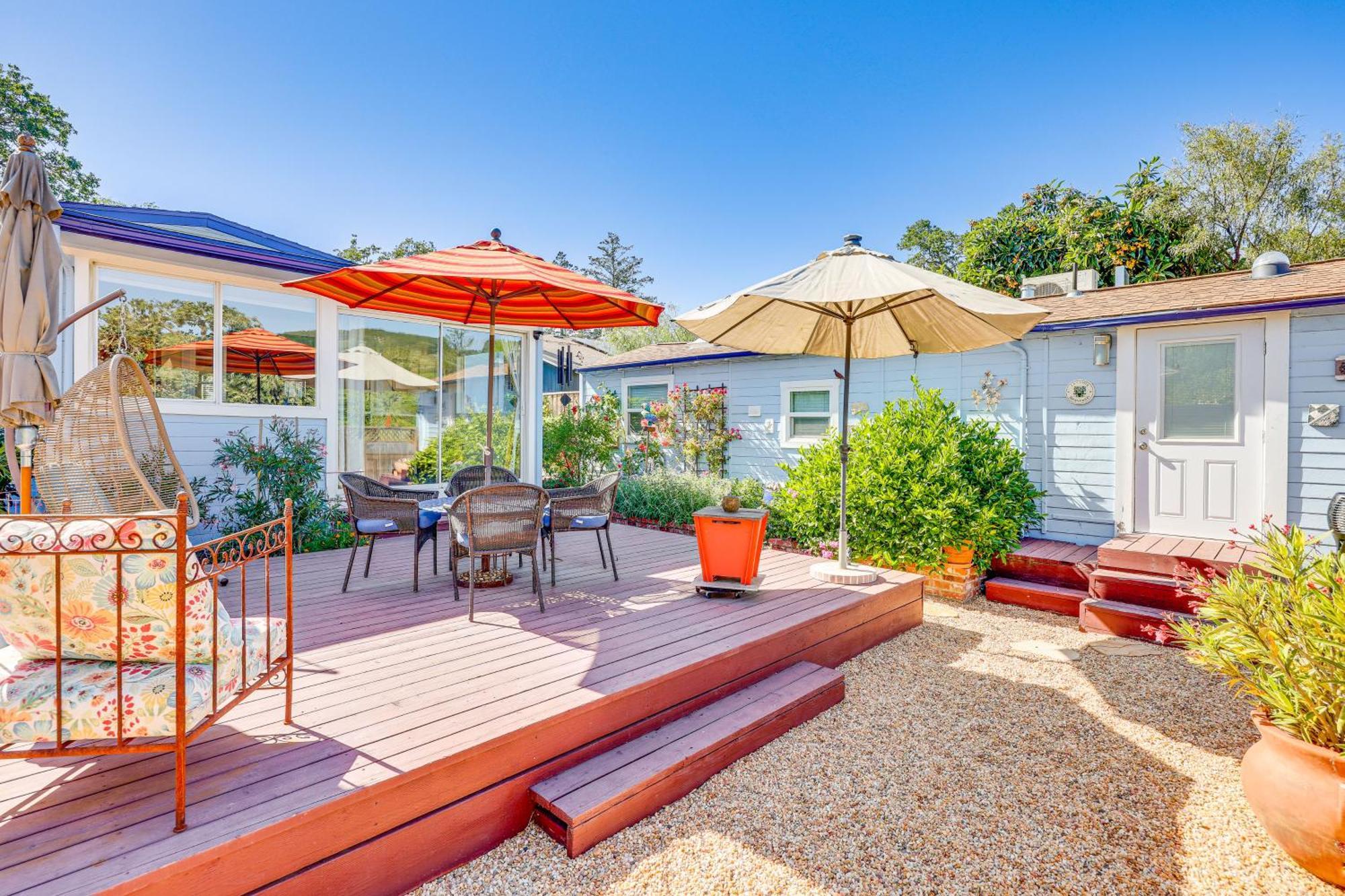 Romantic Casita With Garden And Deck 2 Miles To Plaza! Sonoma Dış mekan fotoğraf