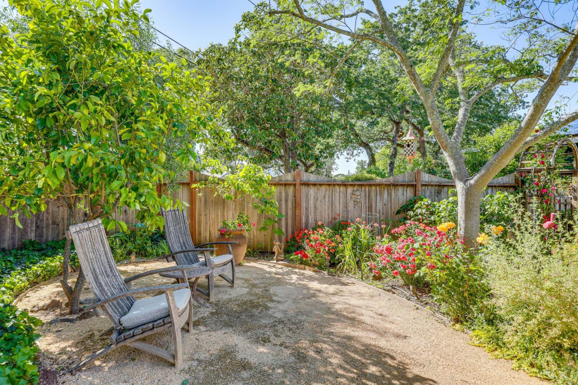Romantic Casita With Garden And Deck 2 Miles To Plaza! Sonoma Dış mekan fotoğraf